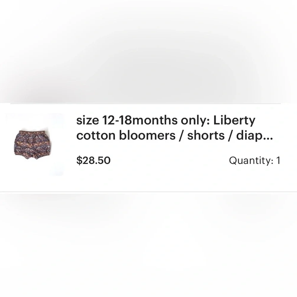 12-18M Swallows Return Liberty Bloomers Shorts‎